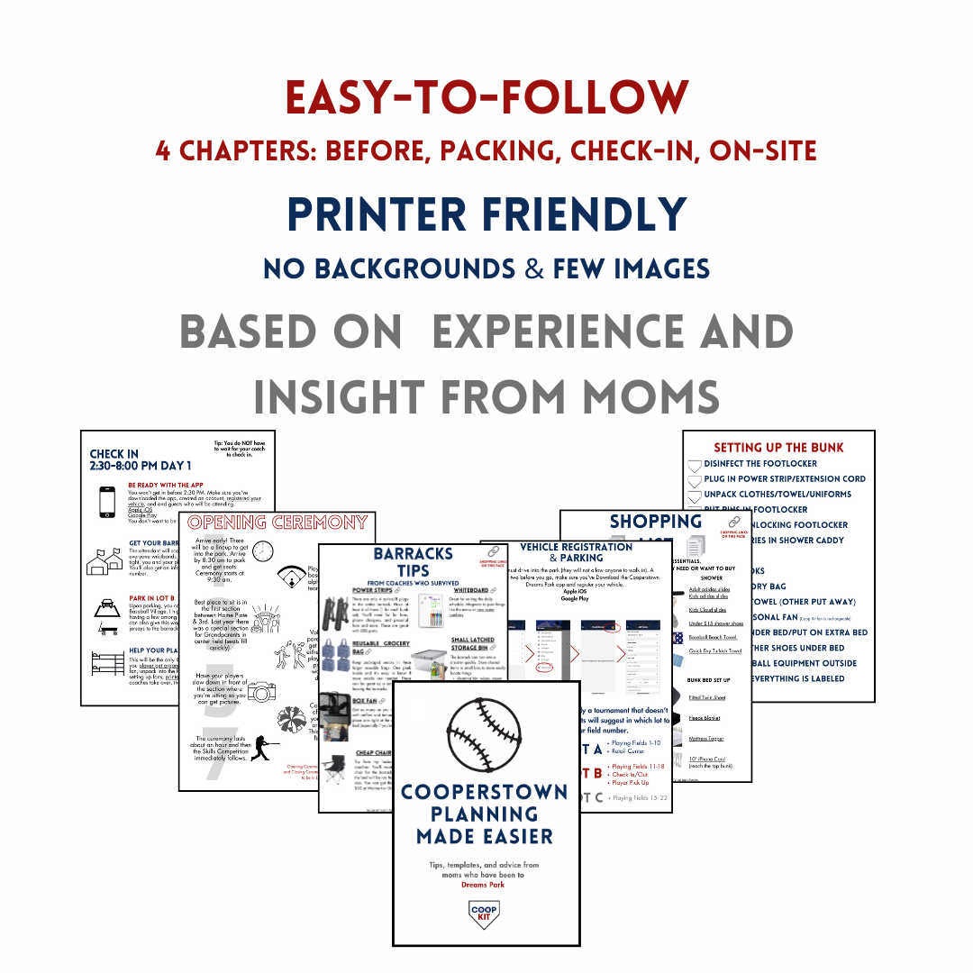 New! Cooperstown Planning Made Easier eBook & Templates